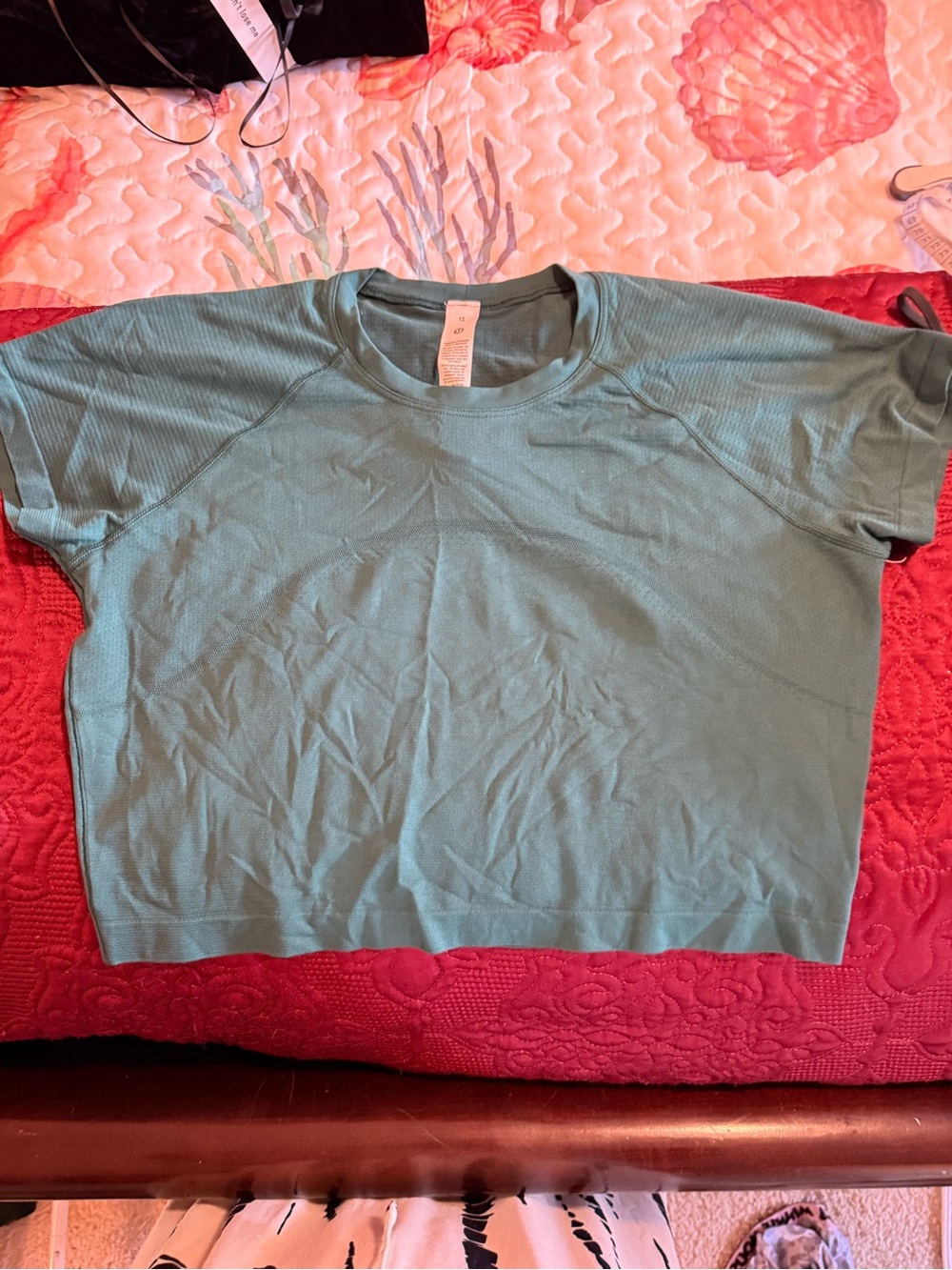 lululemon athletica Teal Short-Sleeve crop Performance Tee